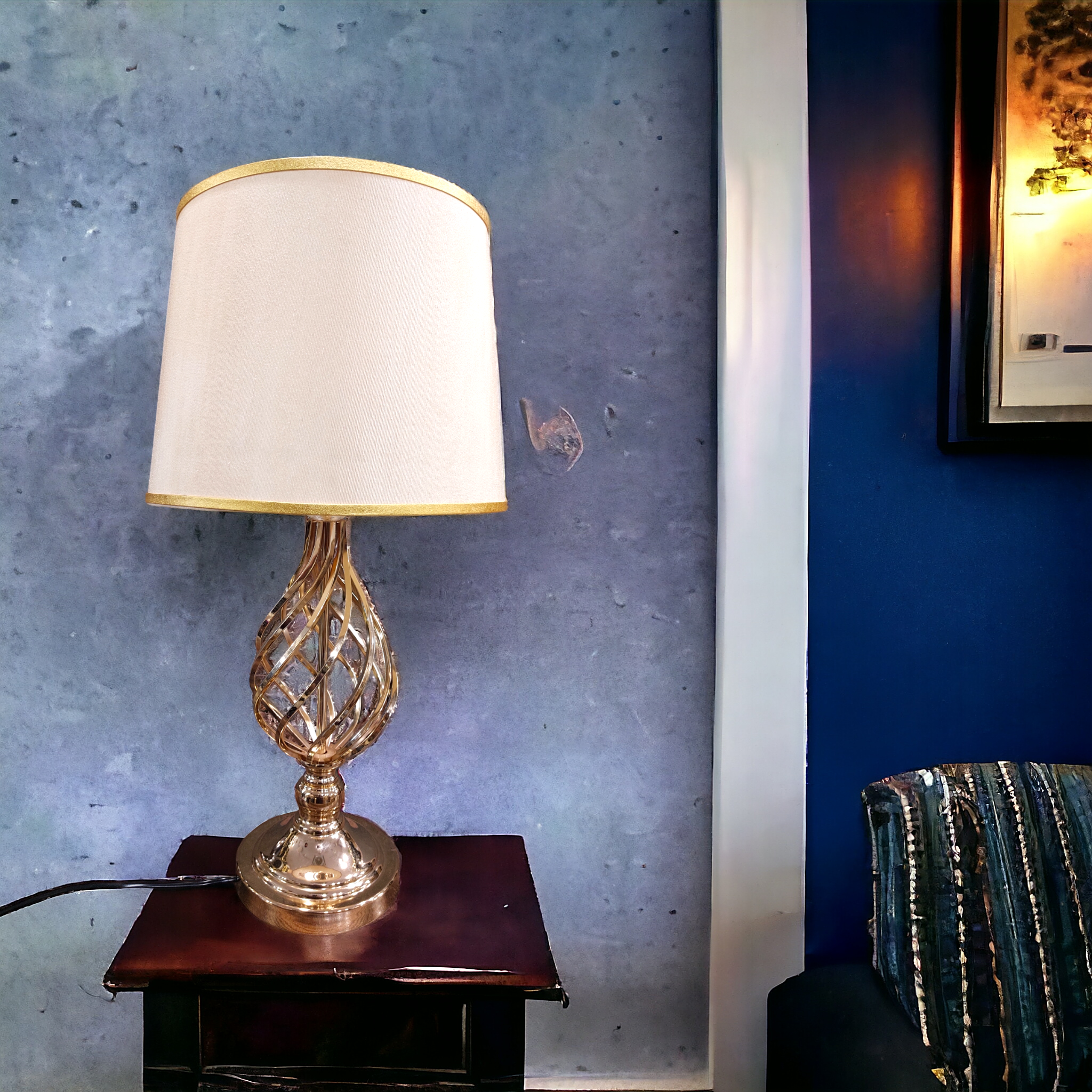Wide Twist lamp french gold