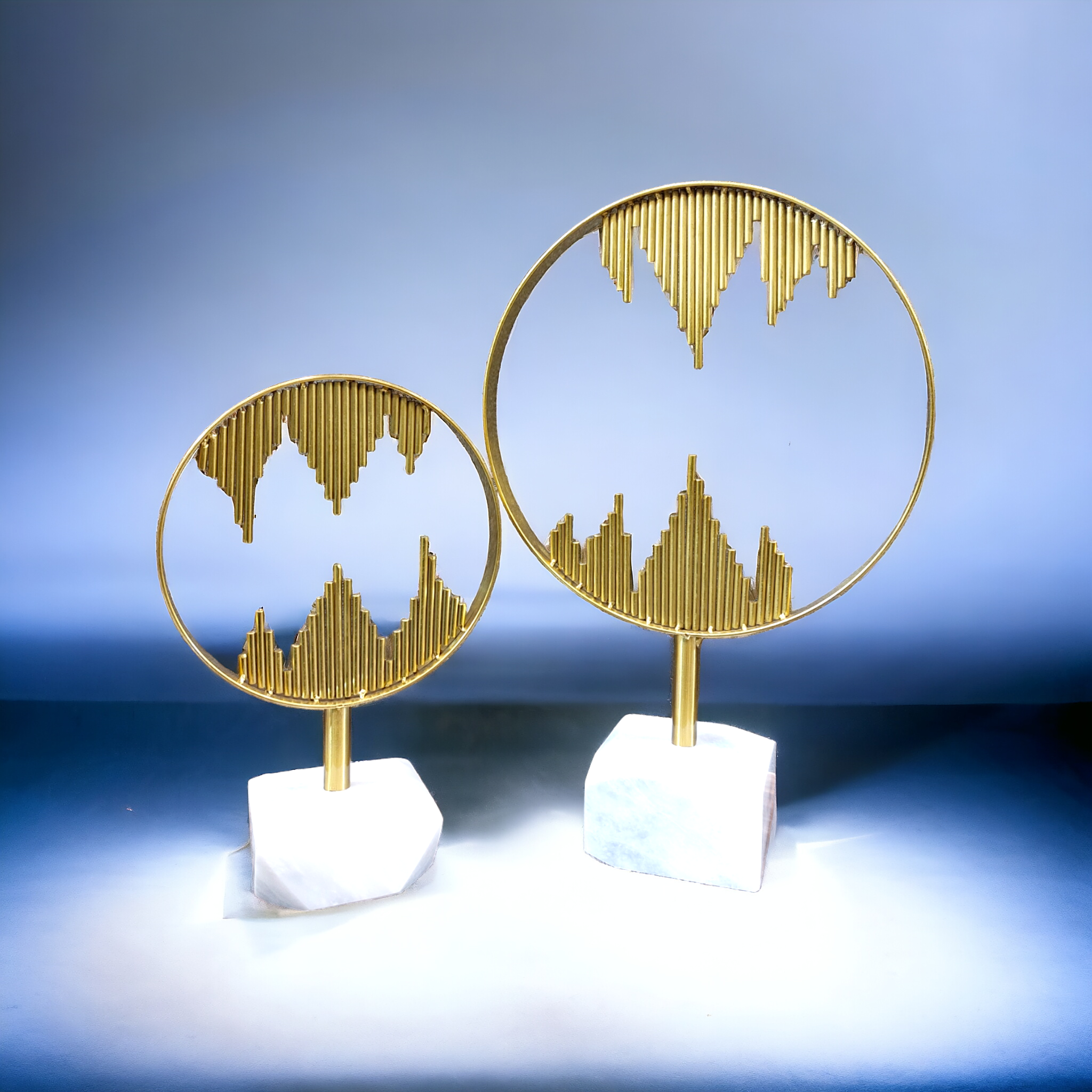 Burj circle metal ornament set
