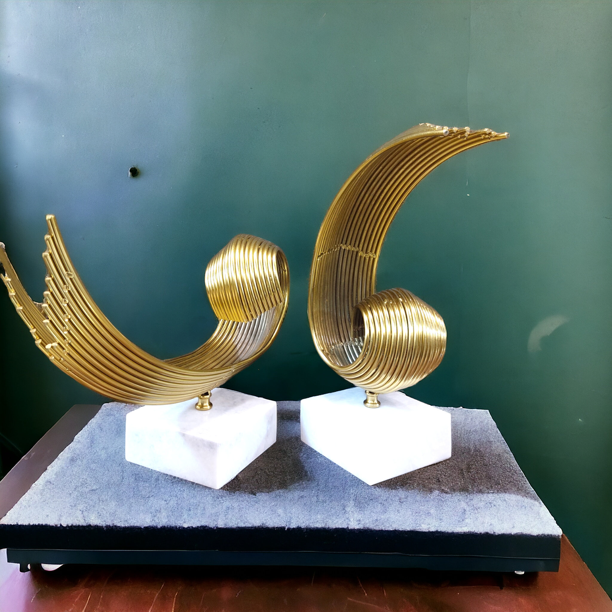 Metal Centre Piece Shell style set