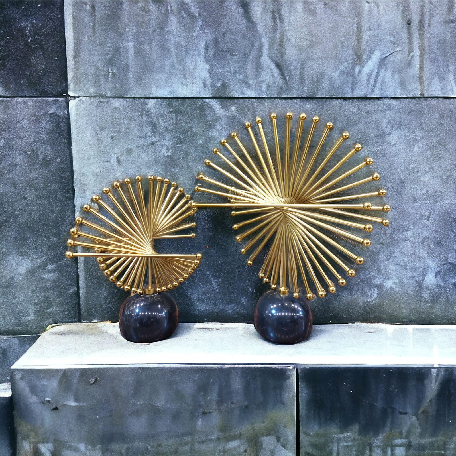 Metal Spiked Decoration Set