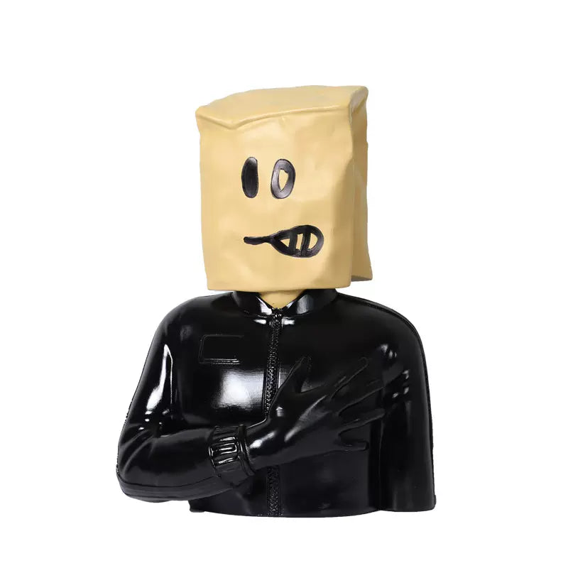 "Masked Mood" Contemporary Pop Art Sculpture – Limited Edition Resin Décor