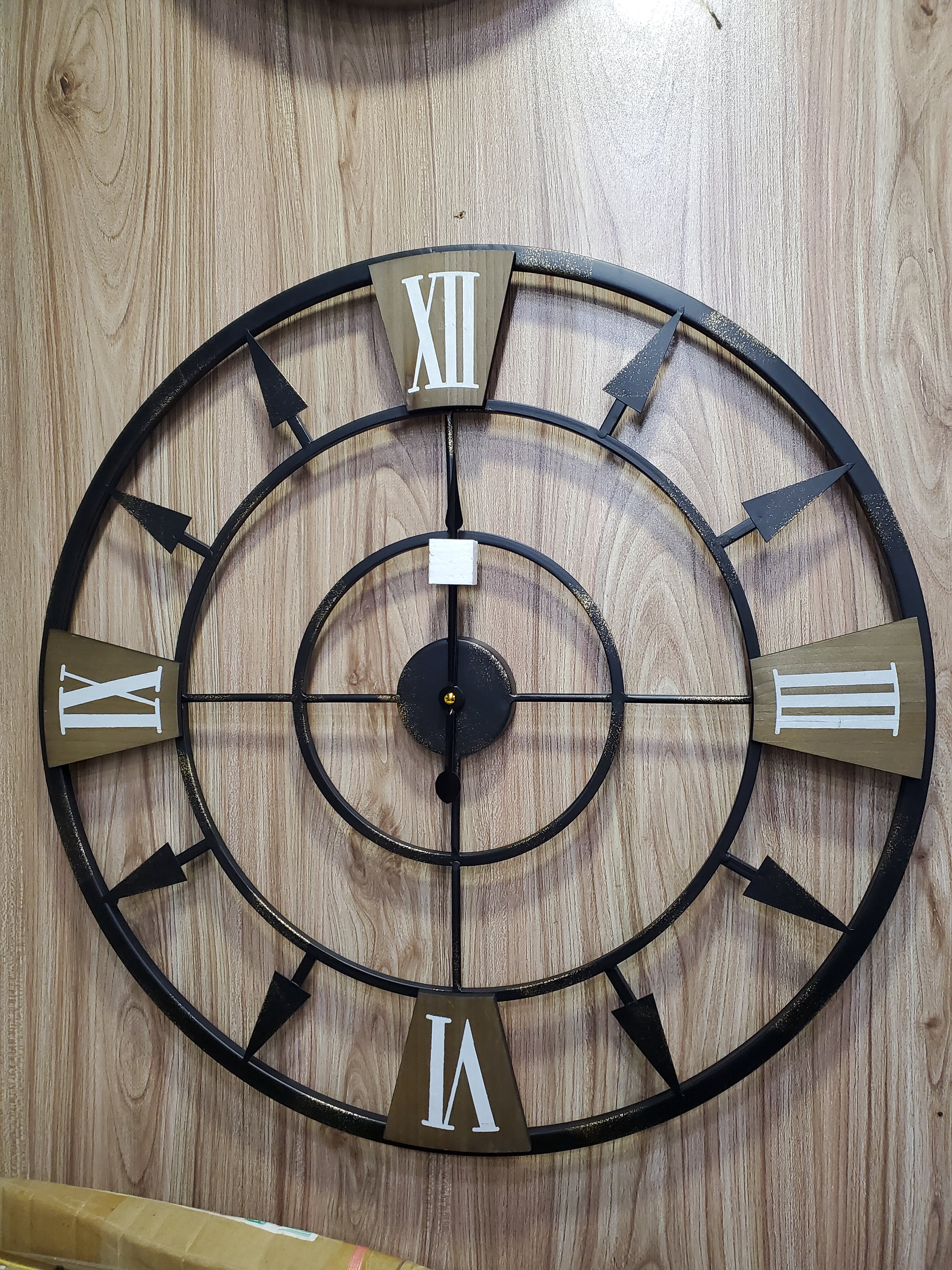 Antique Metal Roman Number Wall Clock