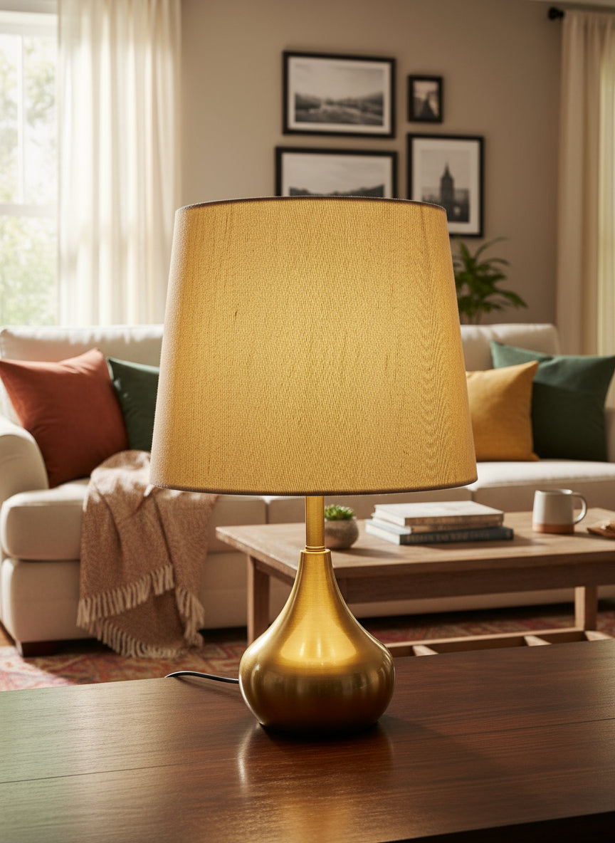Aurora golden metal lamp