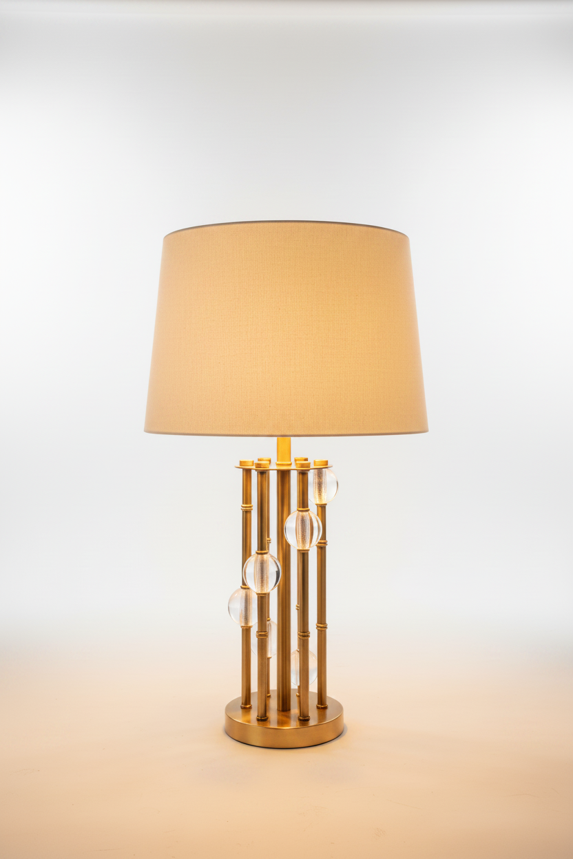 Twirl Crystal Ball Table Lamp