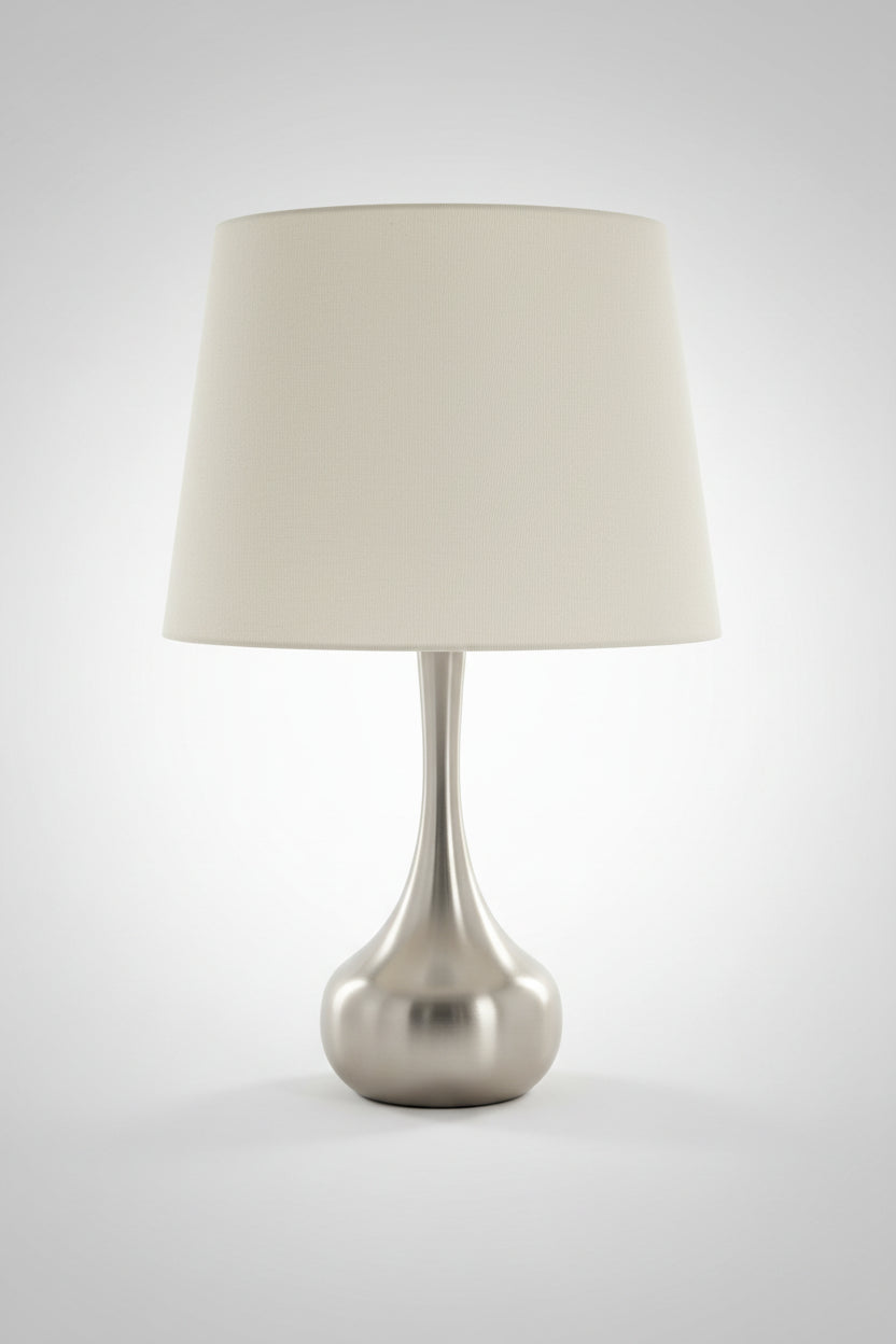 Dull Silver Vase Table Lamp