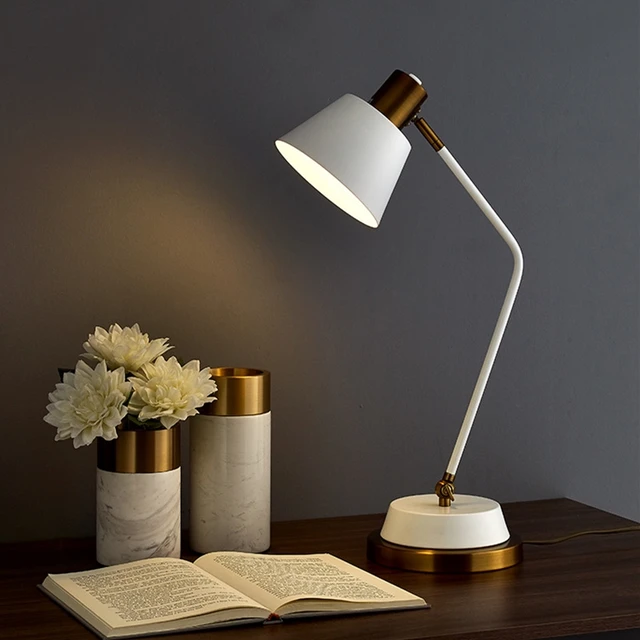 Old School Desk Lamp White