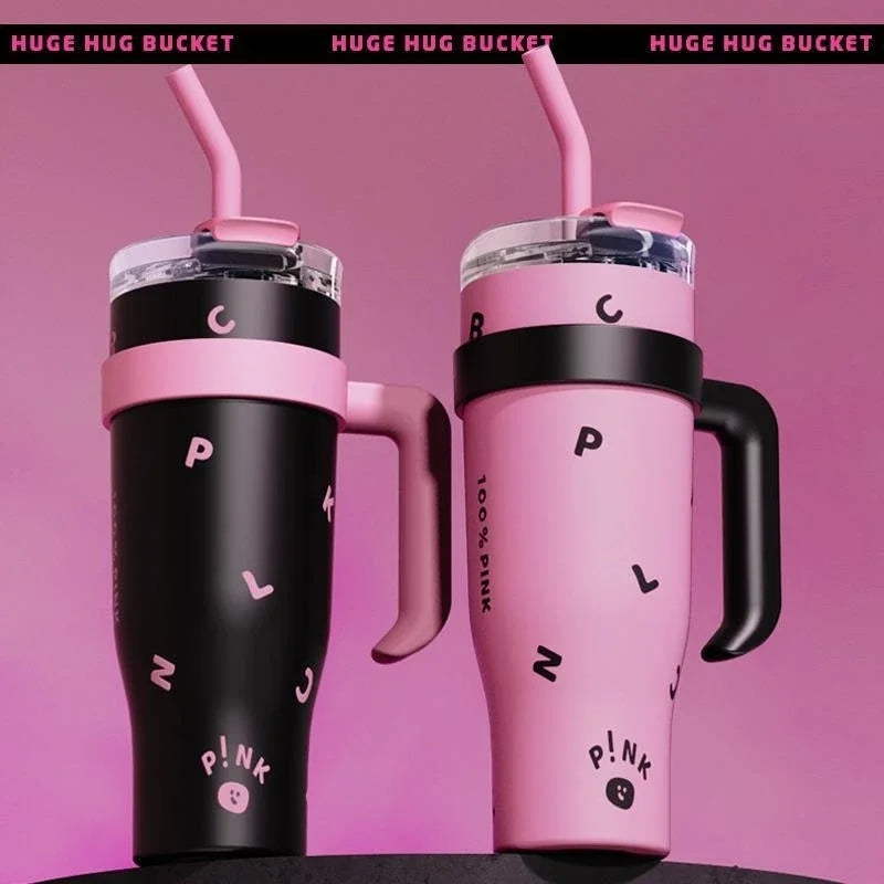 Black Pink 40oz Tumbler