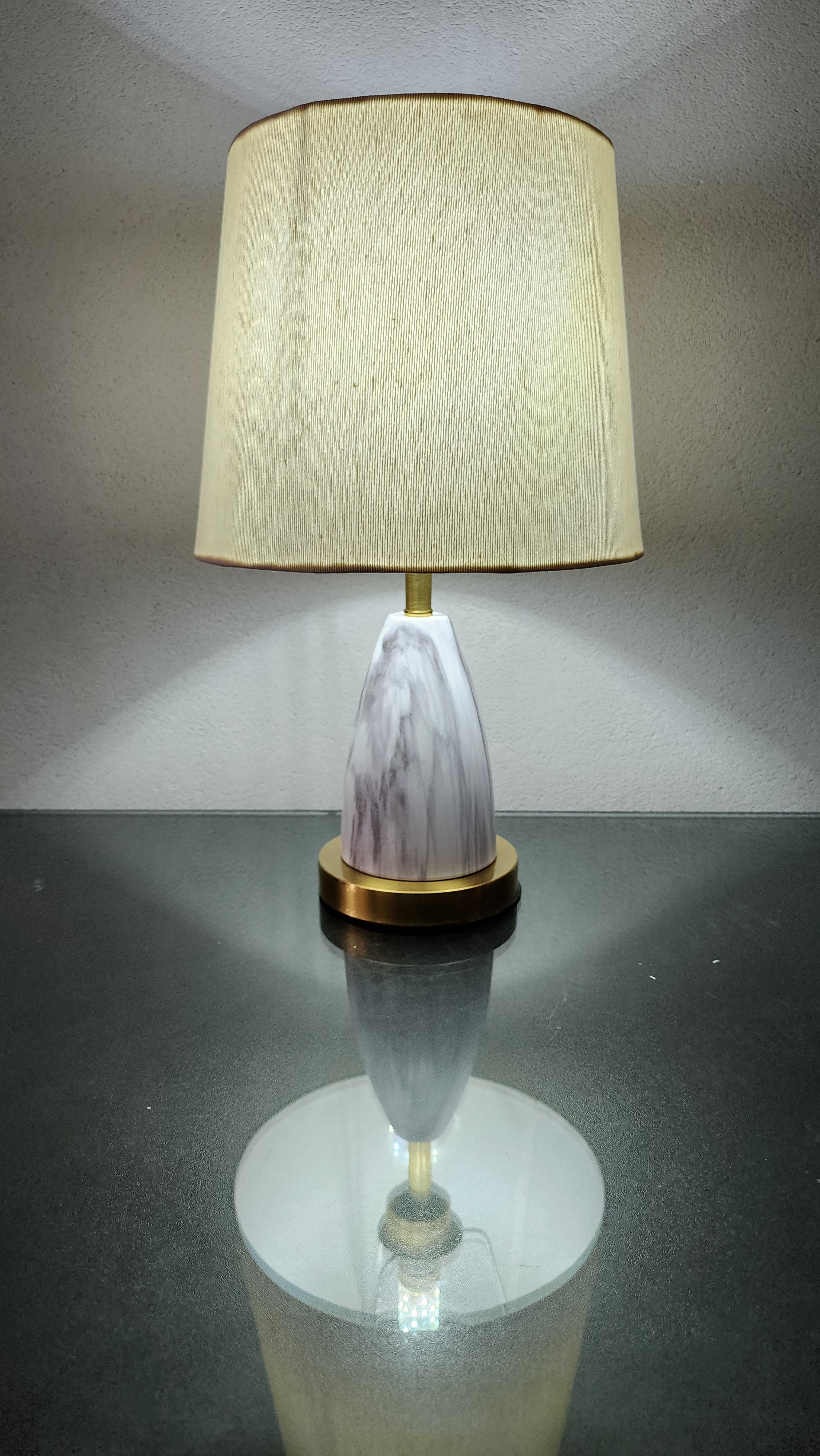 Marble Charm Metal Table Lamp
