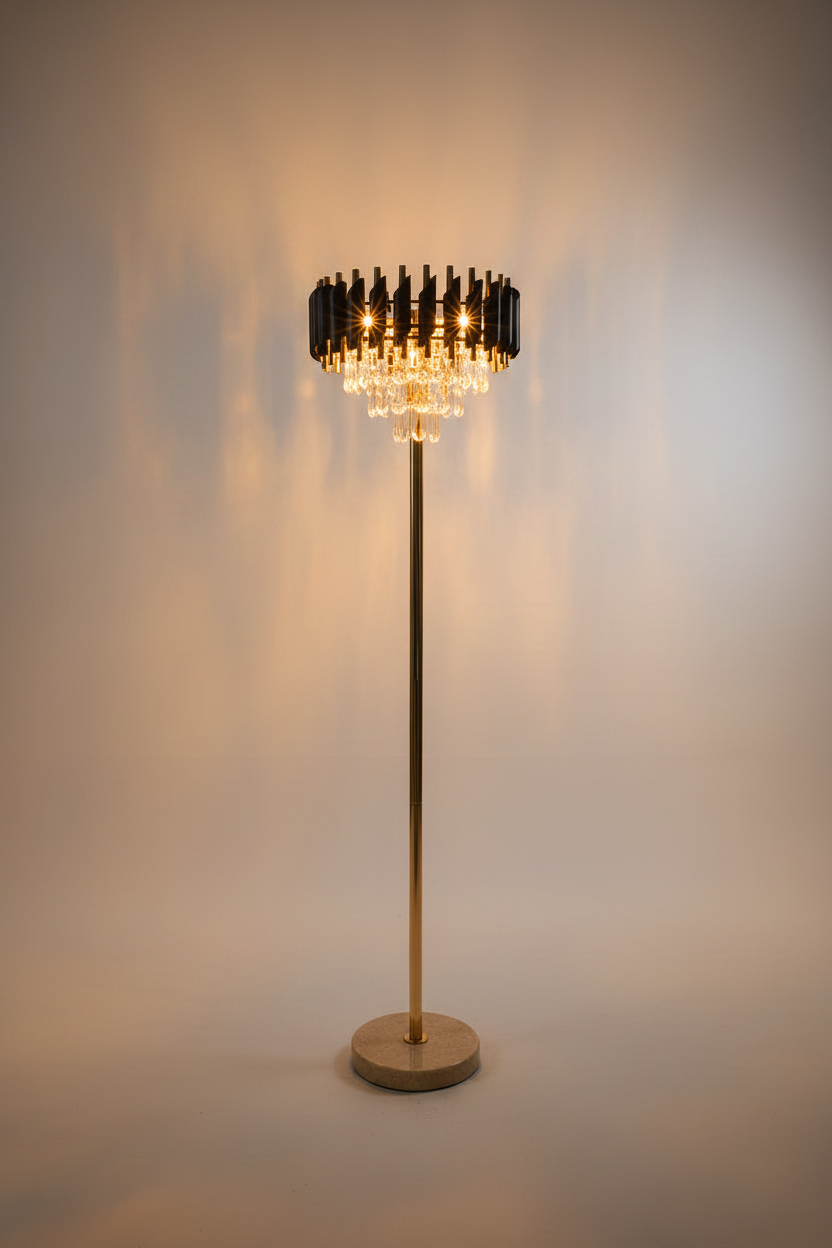 Luxury Style Black and Gold Floor lamp