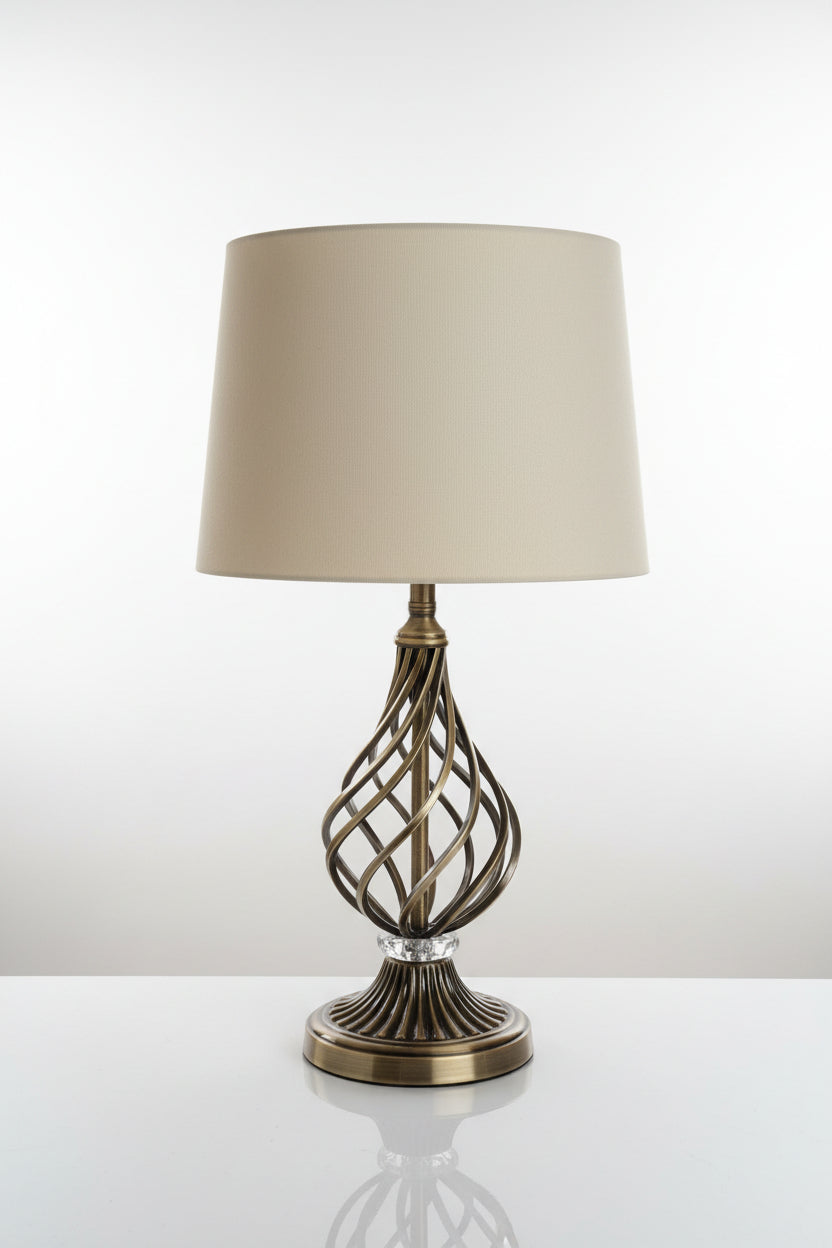 Twist Antique Finish Table Lamp