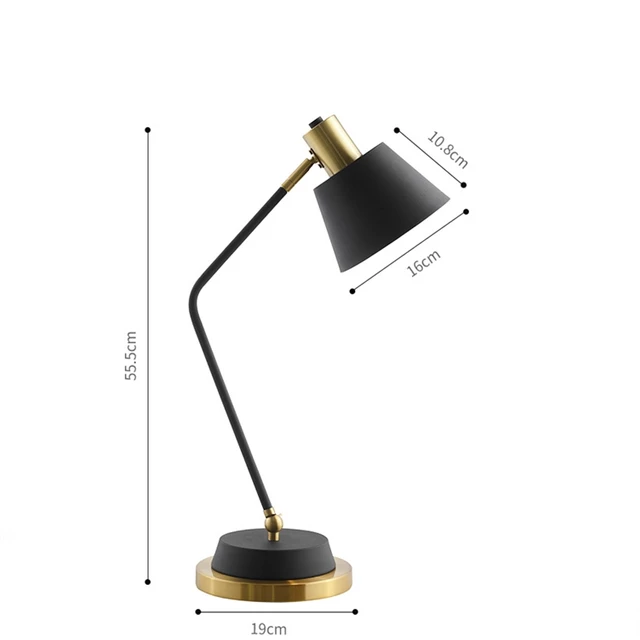 Old School Desk Lamp Black