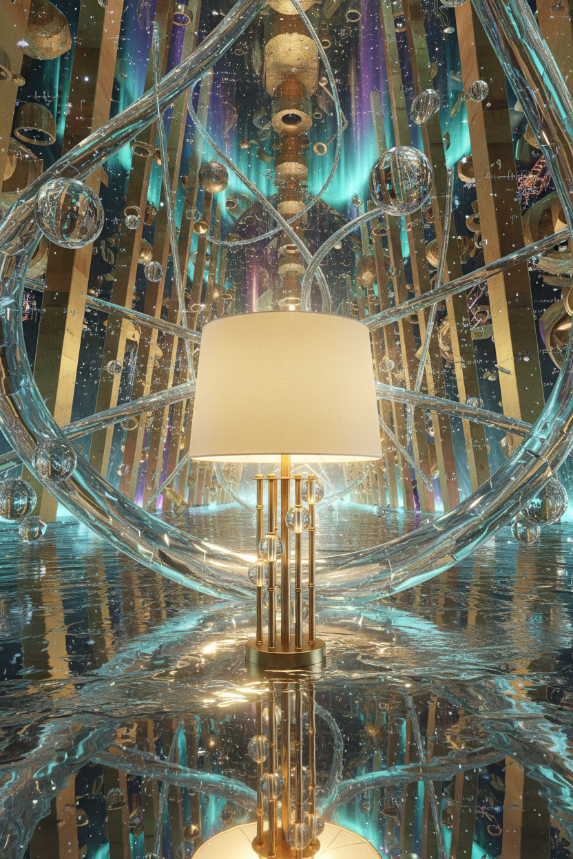 Twirl Crystal Ball Table Lamp