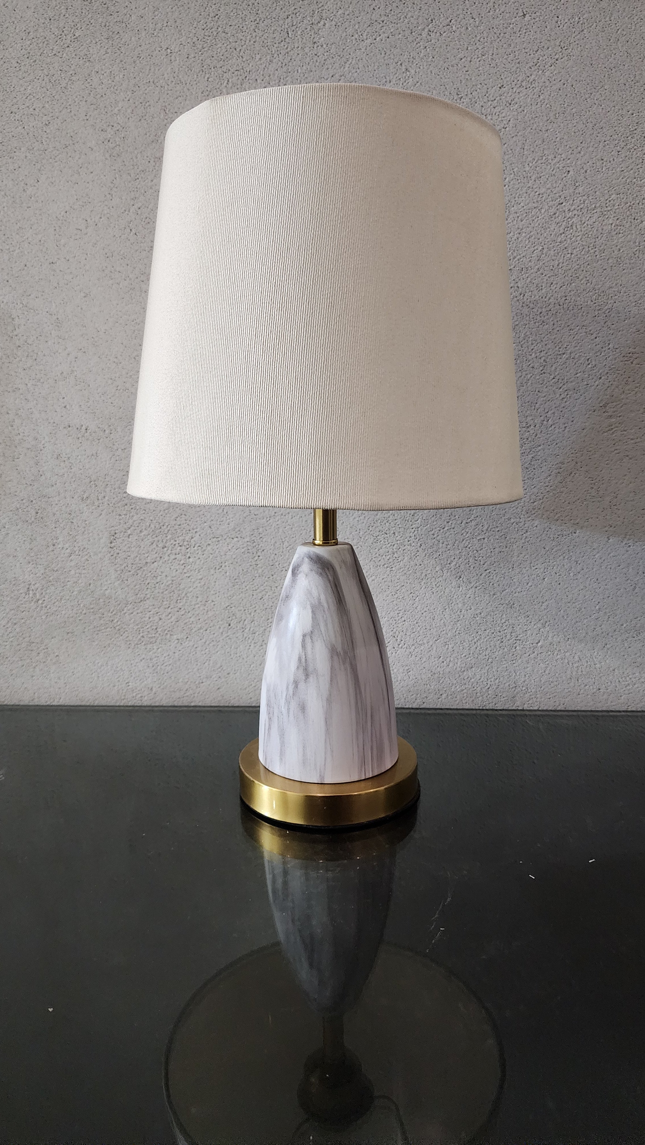 Marble Charm Metal Table Lamp