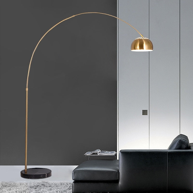 Golden Arc Floor Lamp