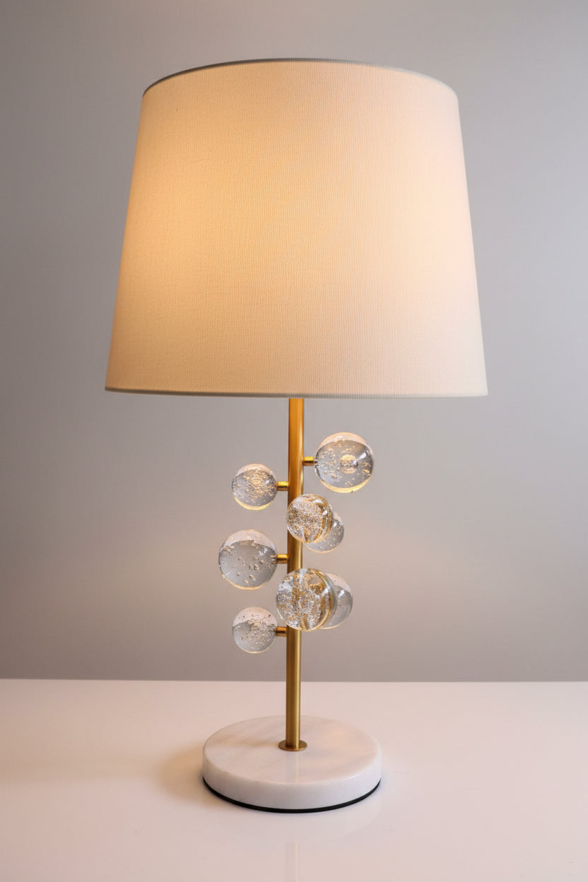 8 Crystal Ball Table Lamp