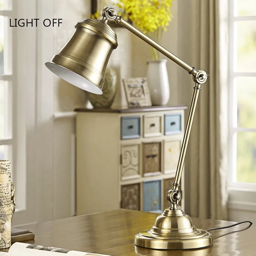 Bell shaped head desk lamp