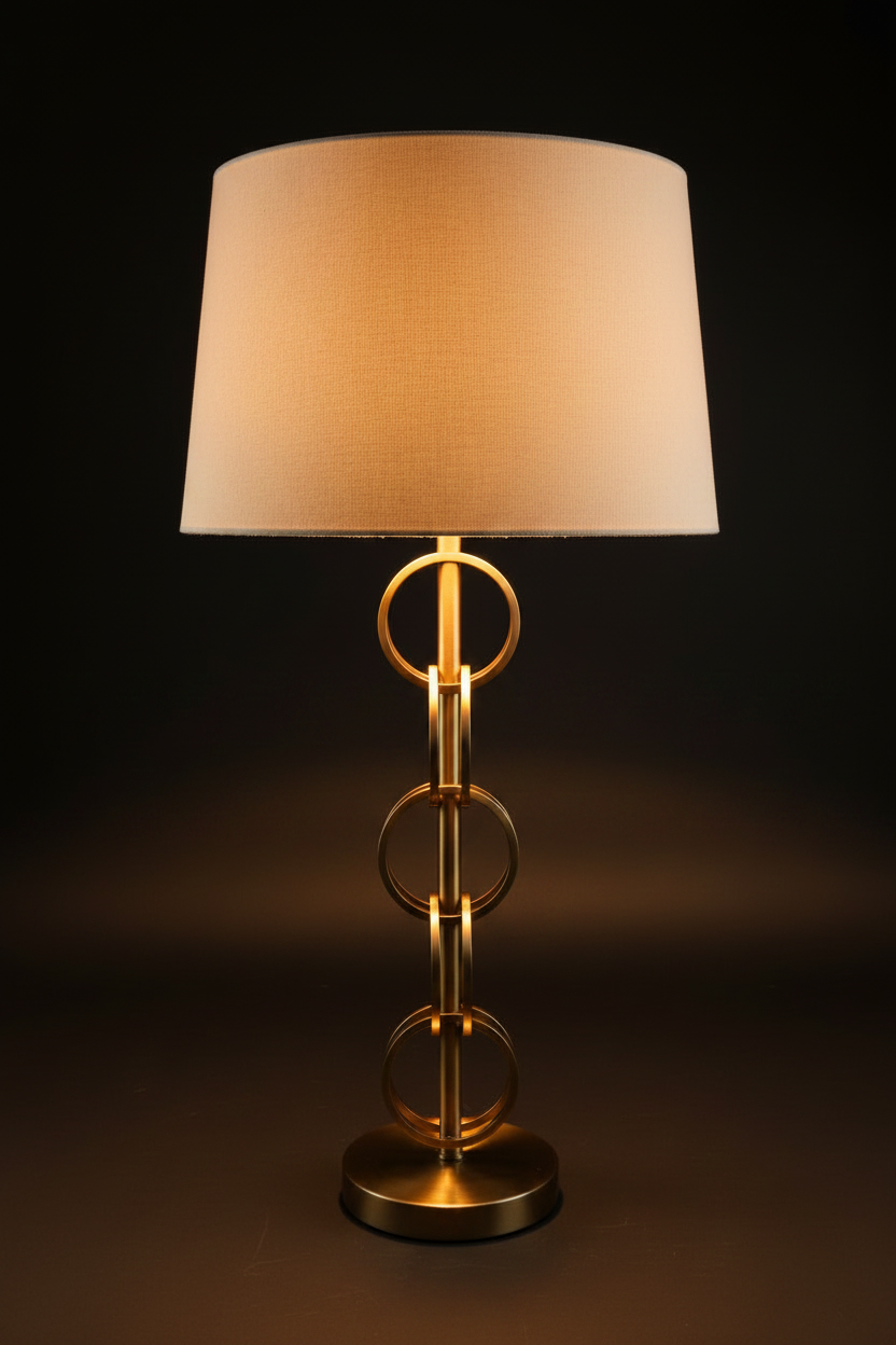 Interlocked Ring Style Table Lamp